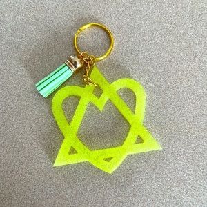 Handmade Adoption Circle Symbol Keychain